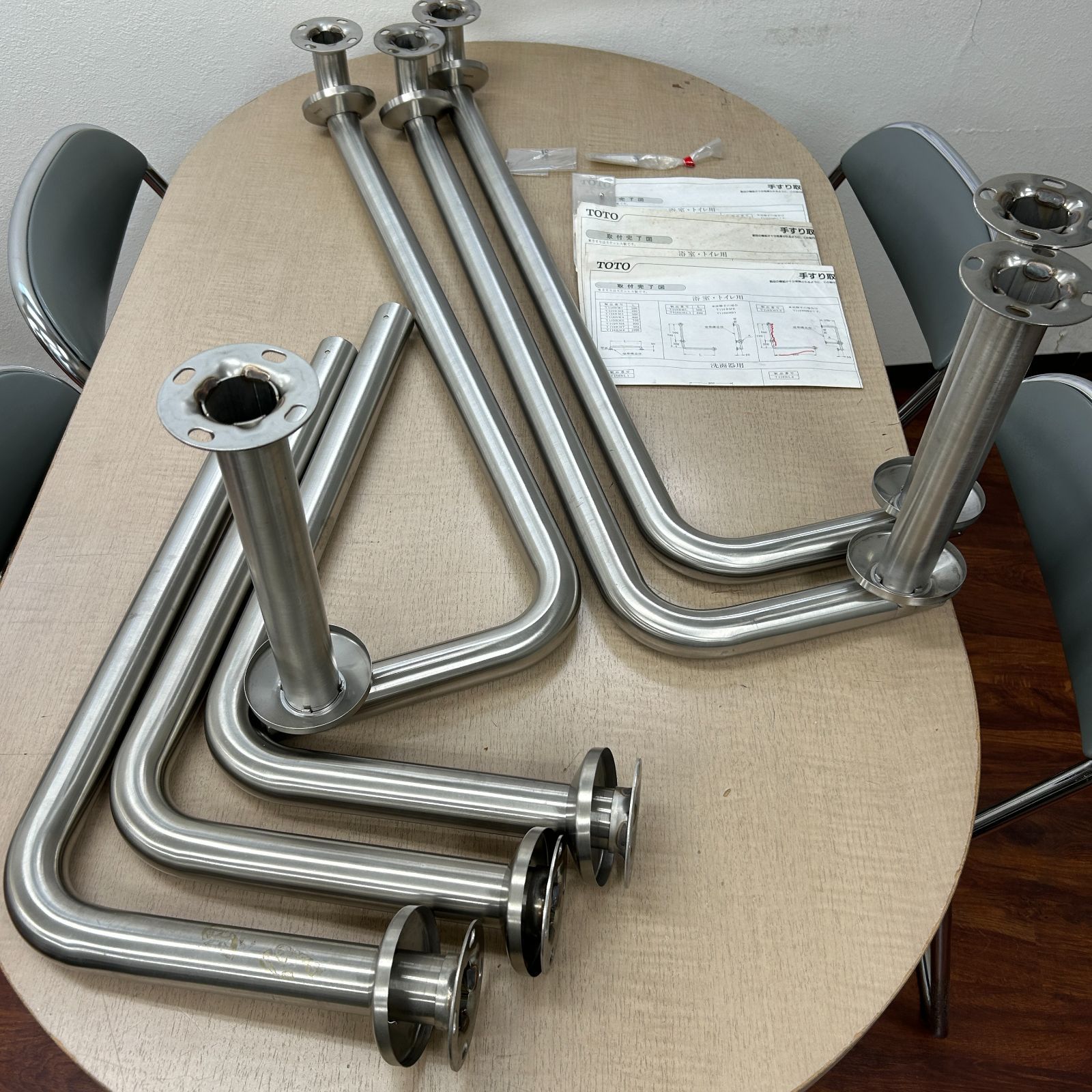TOTO T110BML2・T110BMR2 パブリック用手すり（ステンレスタイプ 
