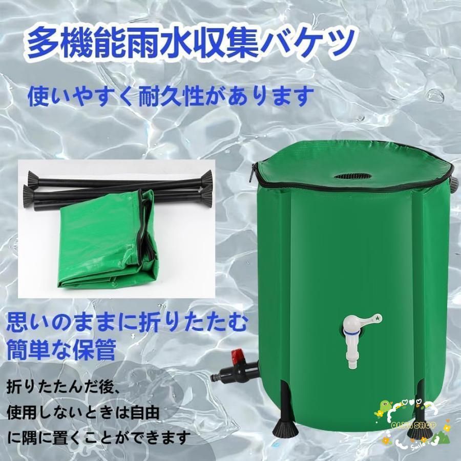 水で満たされた大容量プラスチックバケツ収納バケツ家庭用大容量折りたたみバケツ蛇口付きポータブルバケツ