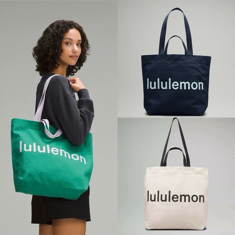 新品未使用 ルルレモンlululemonトートバッグキャンバス3色選択可能男女兼用