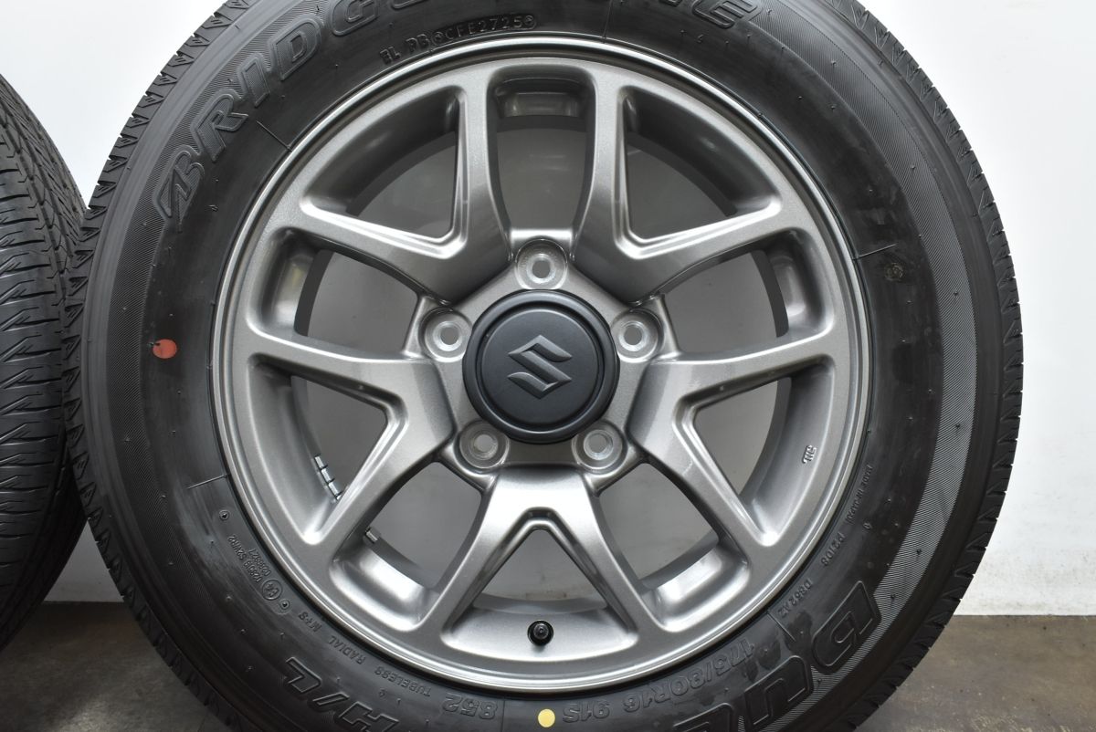 新車外し ジムニー JB64W 2025年製造 175/80R16 4本セット 2025年製 新車外し】スズキ JB64 ジムニー 純正 16in 5.5J+22
