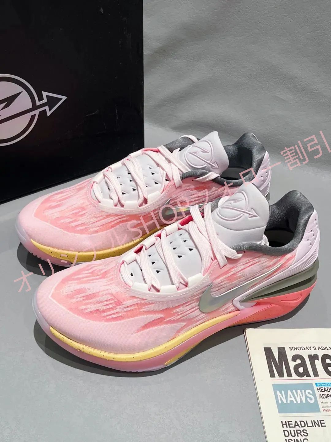 今日の特価 バスケットシューズ バッシュ ナイキ Nike Air Zoom G.T. Cut 2 Pink/White DJ6013-602 -  メルカリ