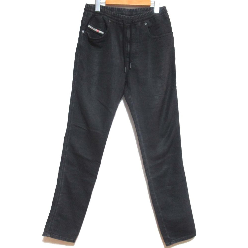 美品 DIESEL ディーゼル 2060 D-STRUKT JOGG ジョグジーンズ ドローストリング ストレッチ デニムパンツ W30 ブラック メンズ 古着 中古 USED