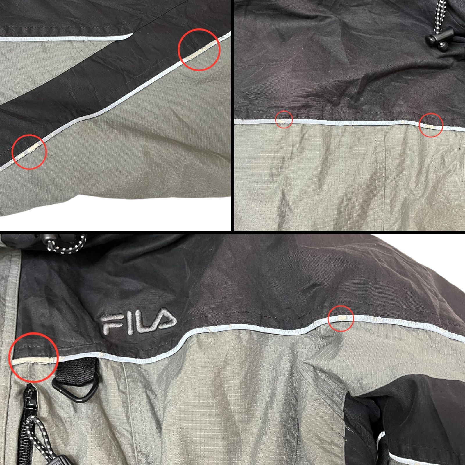 FILA (フィラ) 90s 古着 3WAY マウンテンパーカー ナイロンジャケット 