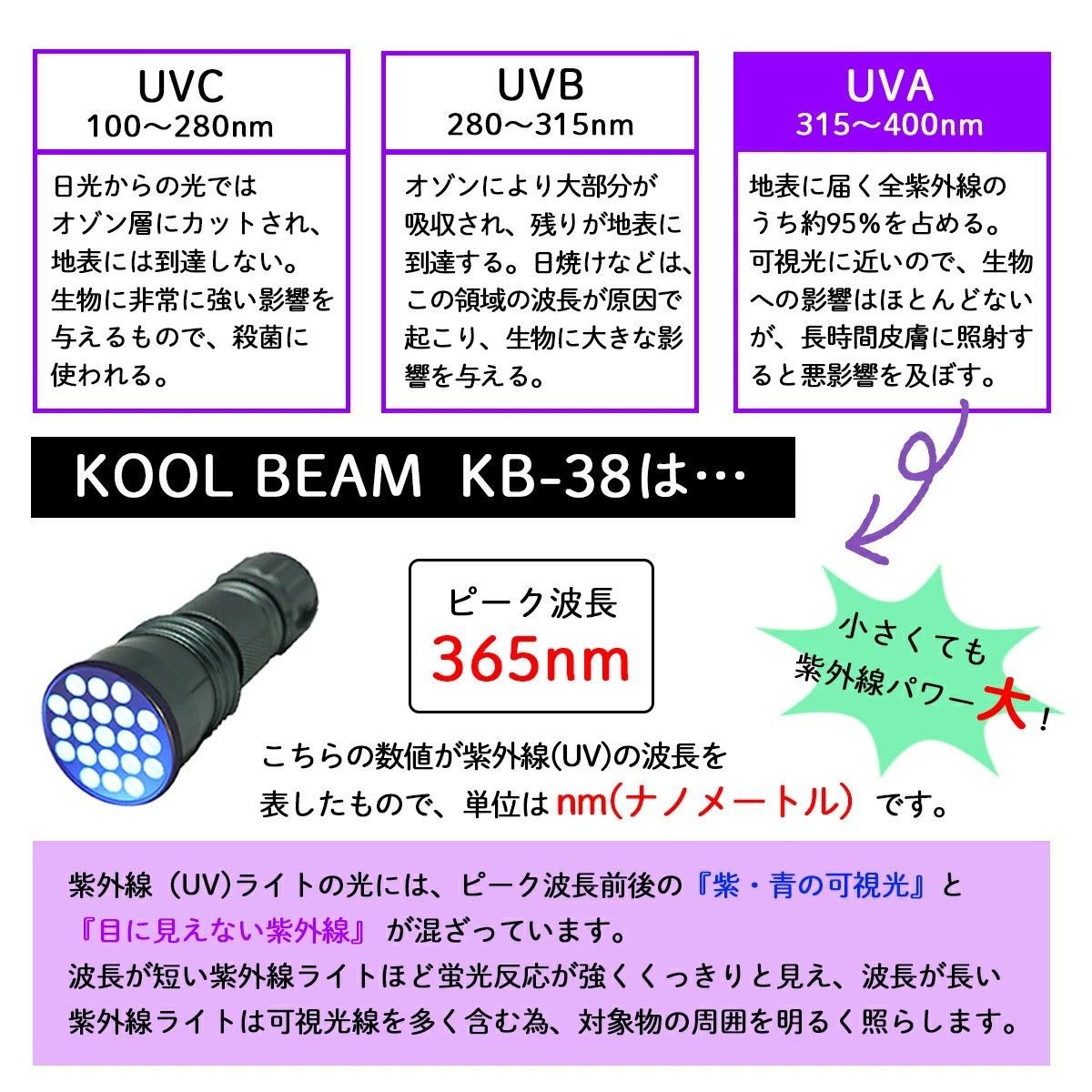 LED UVライト 紫外線ライト 樹脂 掃除 ペット 365nm【匿名配送OK