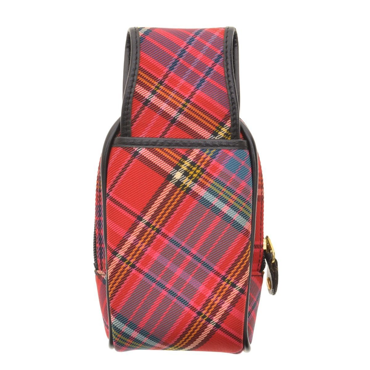 VIVIENNEWESTWOOD】マックマラタータンチェック エナメルオーブボタン 