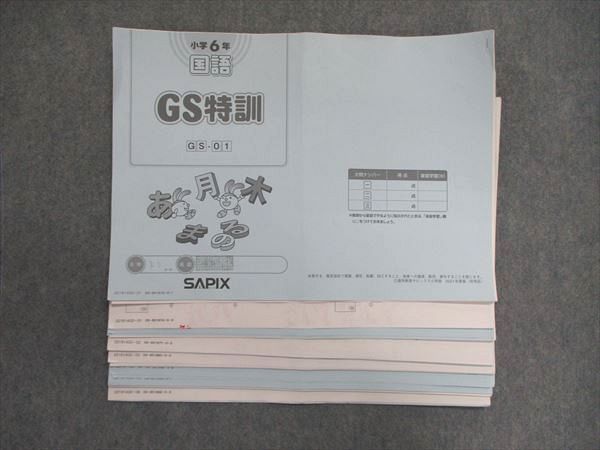 UL85-001 SAPIX 小6/小学6年 国語 GS特訓 テスト6回分 解答付 2021 08S2D