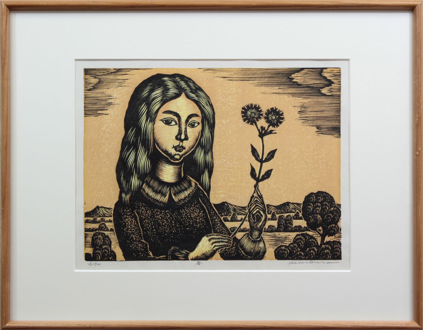 手島 圭三郎『春』木版画【真作保証】 絵画 手島 圭三郎『春』木版画【真作保証】 絵画 - メルカリ