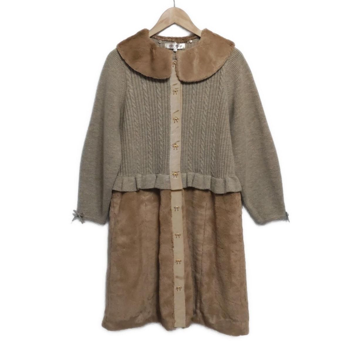 美品！Super Beauty スーパービューティー 切替リボン ワンピース M 