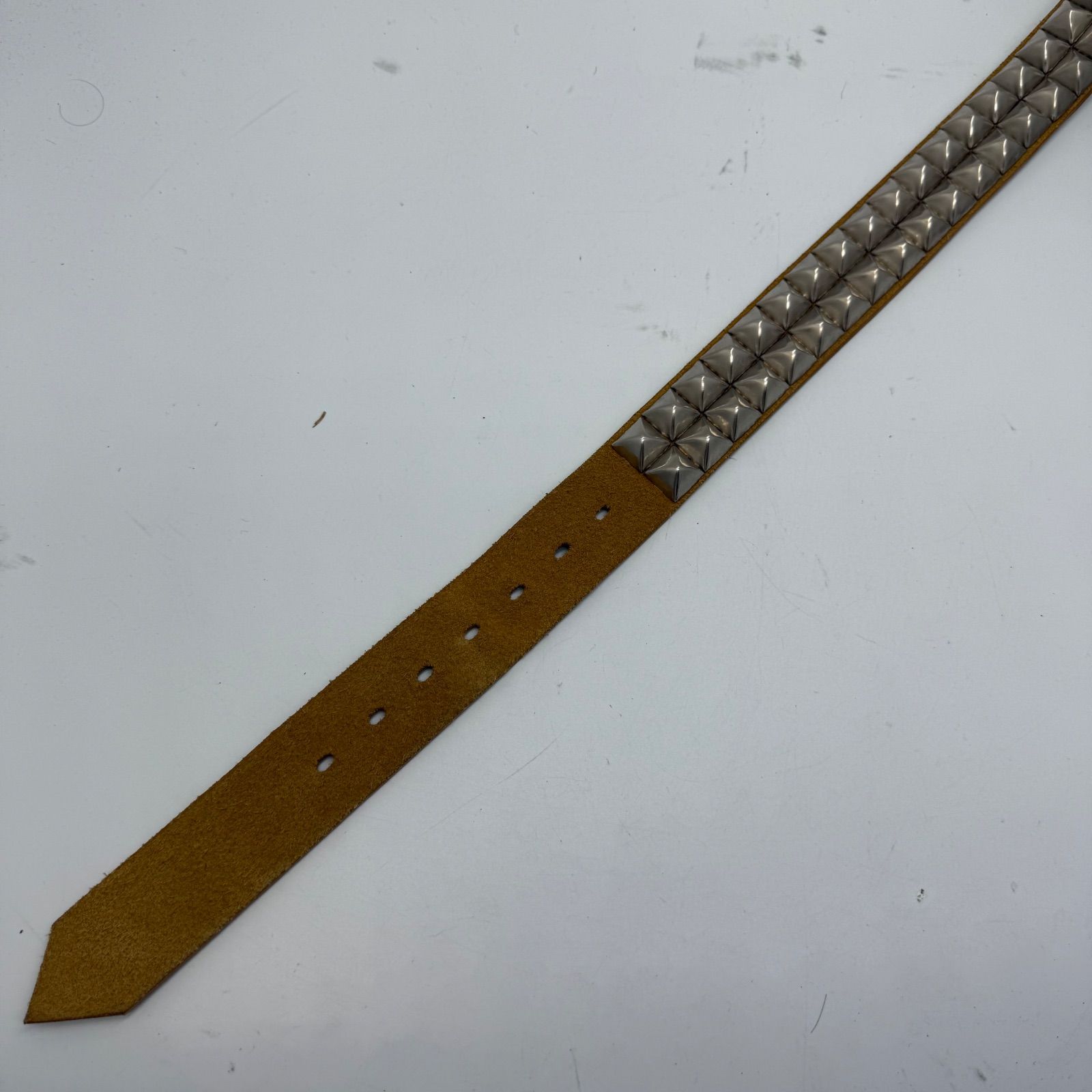 ● JAM HOME MADE × HOLIDAY leather studs belt ジャムホームメイド ホリデイ コラボ スタッズ レザーベルト 2連 ユニセックス