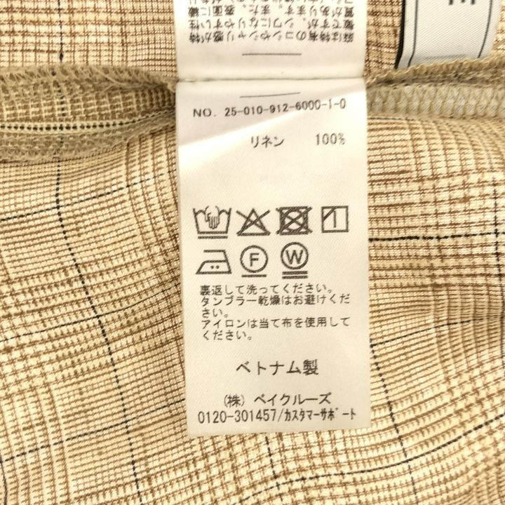 SLOBE IENA (スローブイエナ) ① 25010912600010 フレンチリネン