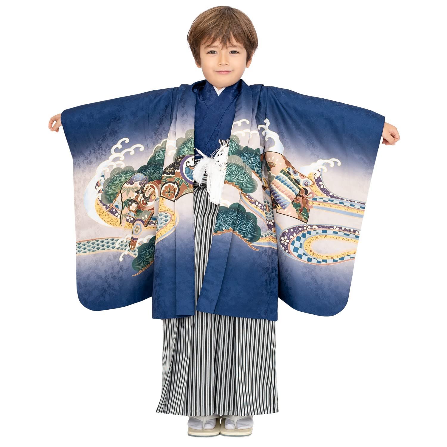 商品 絵羽 A 753 フルセット 袴 羽織 セット 着物 男の子 5歳 七五三 キョウエツ KYOETSU