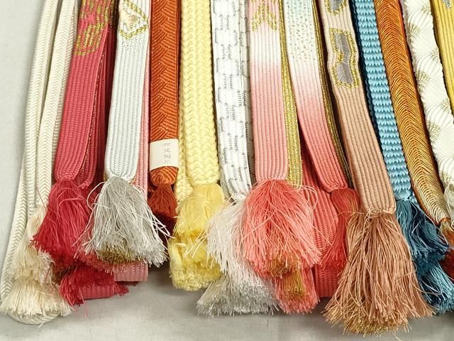 平和屋着物●和装小物　帯締め20本　高麗組　笹浪組　奈良組　金銀糸　逸品　DAAT0800by 平和屋着物○和装小物 帯締め20本 高麗組 笹浪組 奈良組