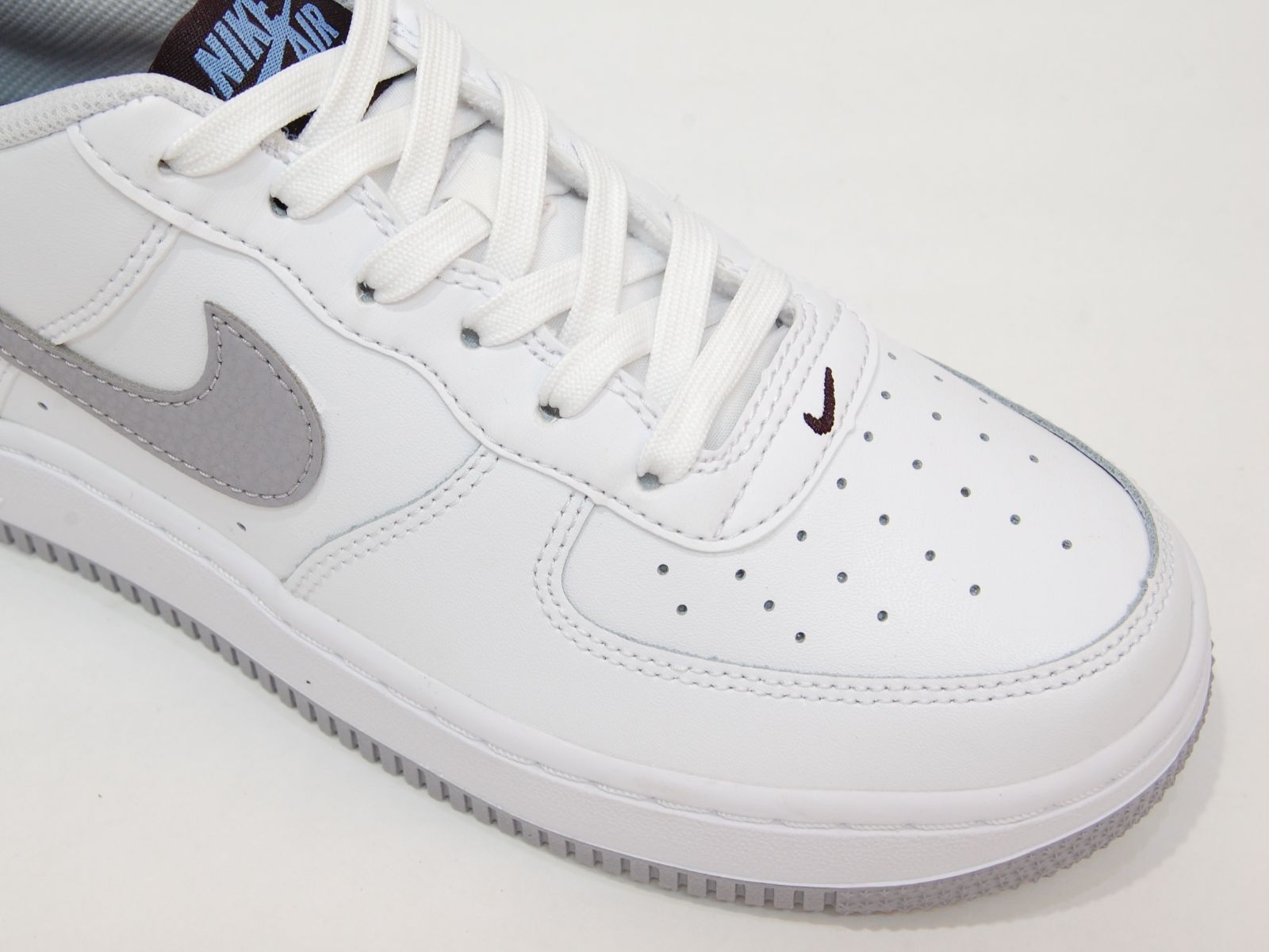 NIKE Air Force 1 gs white/cement grey/burgundy ash ナイキ エア