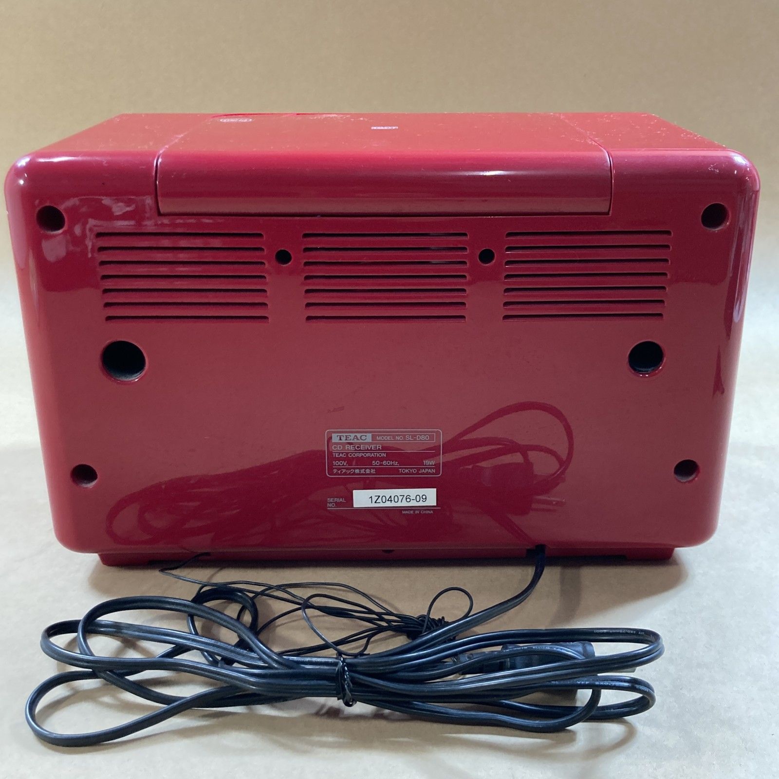 ☆ TEAC ティアック株式会社 CDラジカセ SL-D80 CD AM FM レッド