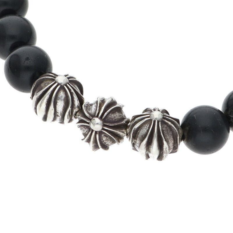 クロムハーツ 10mm BEAD/10mmビーズブレス BEAD10mmブラックビーズ  