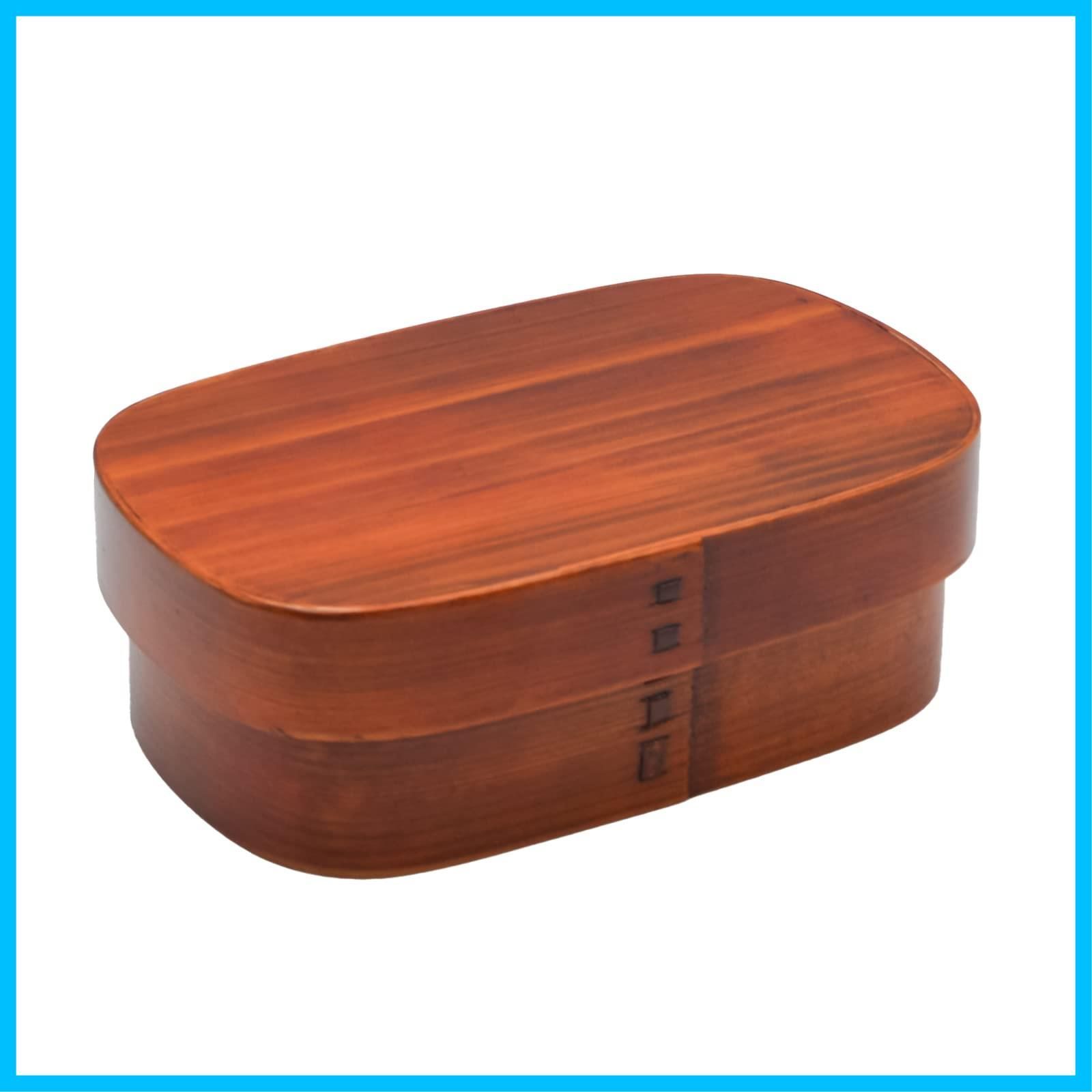 特価商品】bento box store) 曲げわっぱ wappa 木製 漆塗り 約17