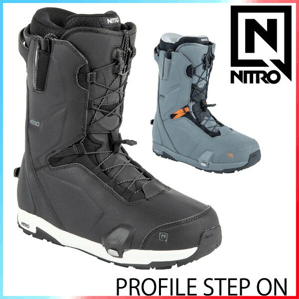23-24 NITRO/ナイトロ PROFILE TLS STEP ON プロファイル ステップオン メンズ レディース ブーツ スノーボード 2024 型落ち 30.0 BLACK