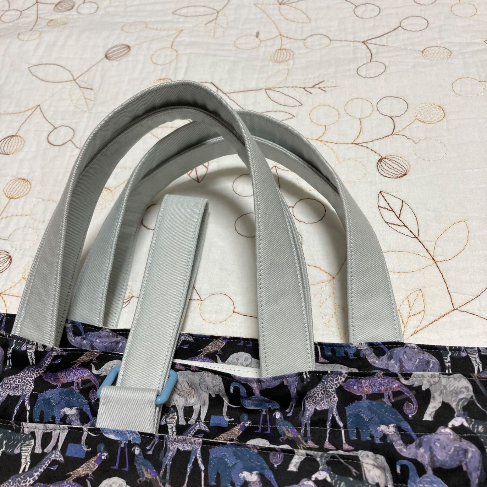 ハンドメイド　入園入学グッズ　3点セット　リバティ　キューフォーザズー リバティ ハンドメイド 入園入学グッズ 3点セット キューフォー