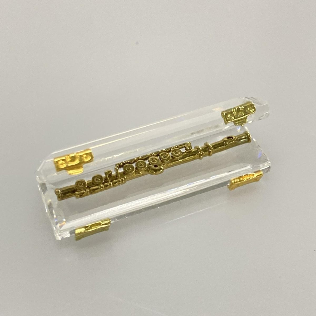 SWAROVSKI スワロフスキー 小物 - クリア×ゴールド 置物|フルート