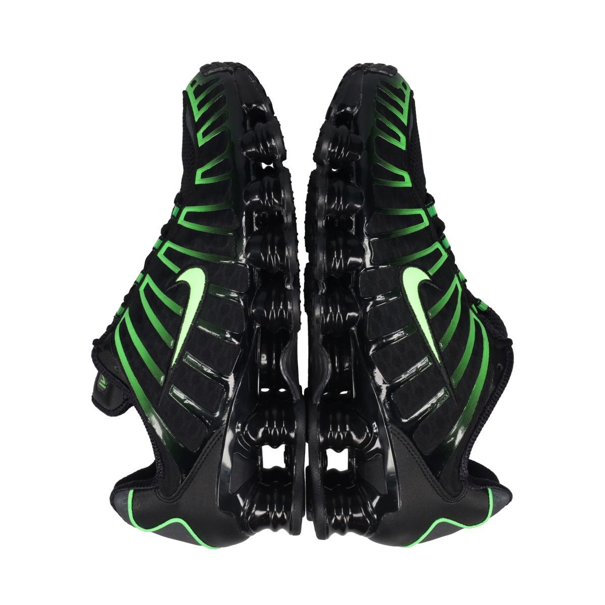 靴 Nike Shox TL Black/Green Strike Nike Shox TL Shoes Black Green Strike Men's | Size 7.5 - 13