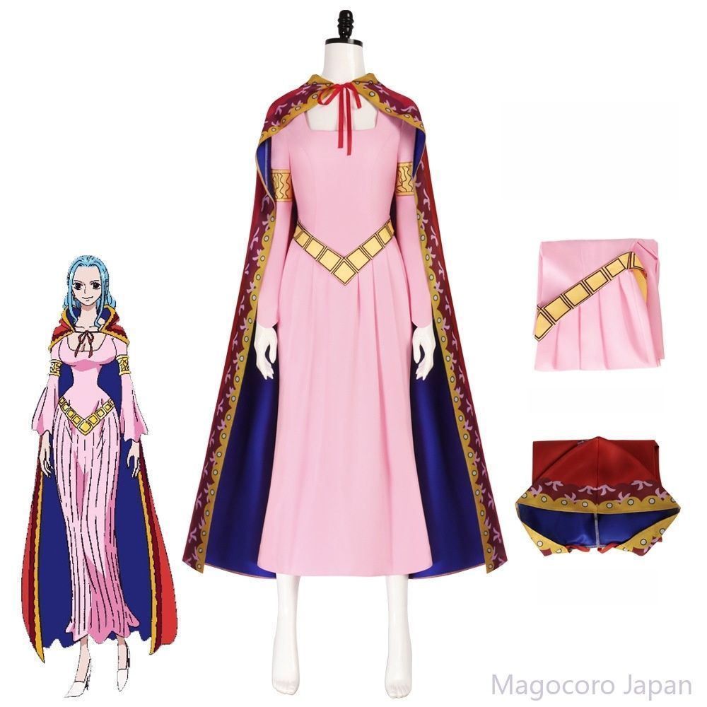 ワンピース　ビビ　コスプレ衣装 ONE PIECE 海賊王 風 ワンピース ネフェルタリ・ビビ コスプレ