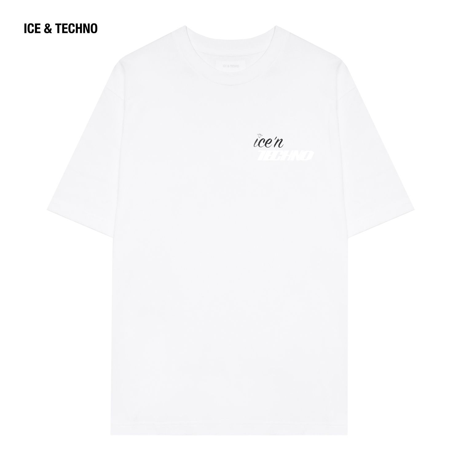 ICE & TECHNO (アイス アンド テクノ) ICE'N TECHNO LOGO TEE (WHITE