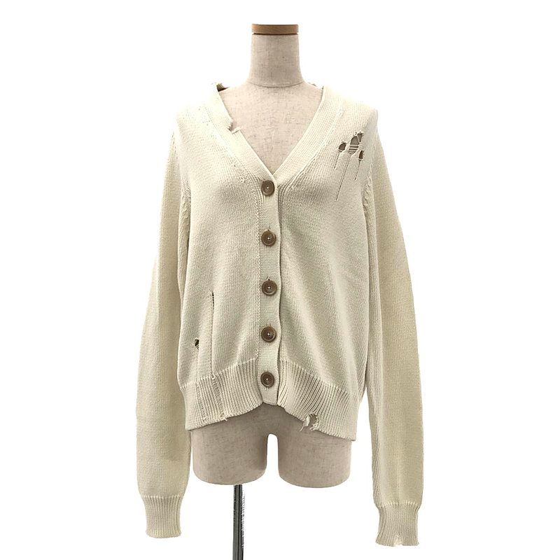 Maison Margiela マルジェラ デストロイ カーディガン S Maison Margiela / メゾンマルジェラ | 2021SS | デストロイ ニット