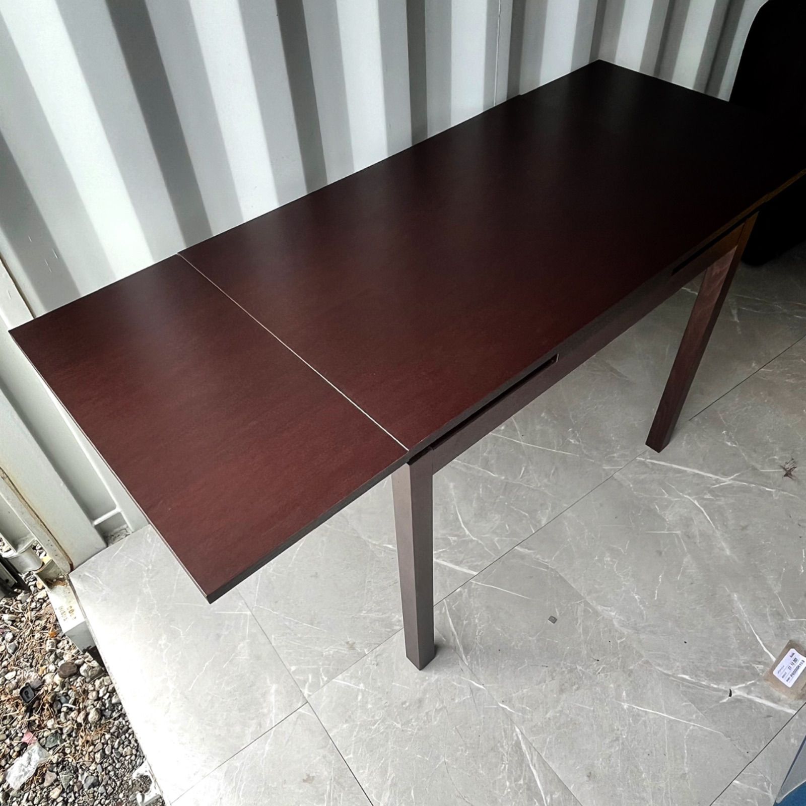 取付無料！カリガリス イタリア 天然木伸長式ダイニングテーブル