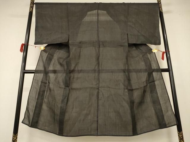 平和屋着物 夏物 男性 石川県指定無形文化財 能登上布 本麻手織上布 110亀甲 総詰め 麻 jd