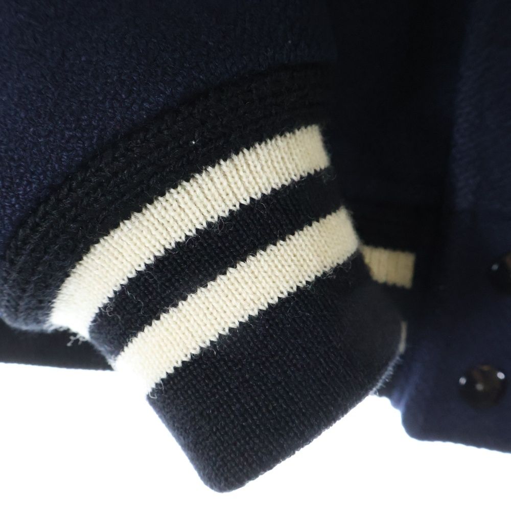 ひなさん購入　Saint Laurent teddy　スタジャン ネイビー美品 楽天市場】サンローラン テディジャケットの通販
