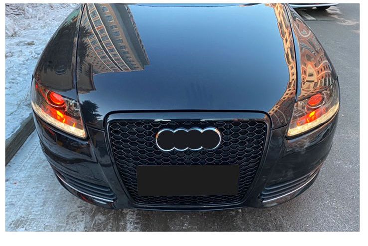 2004-2011 アウディ A6 C6 フロントグリル RS6スタイル S6 フロントグリル改造