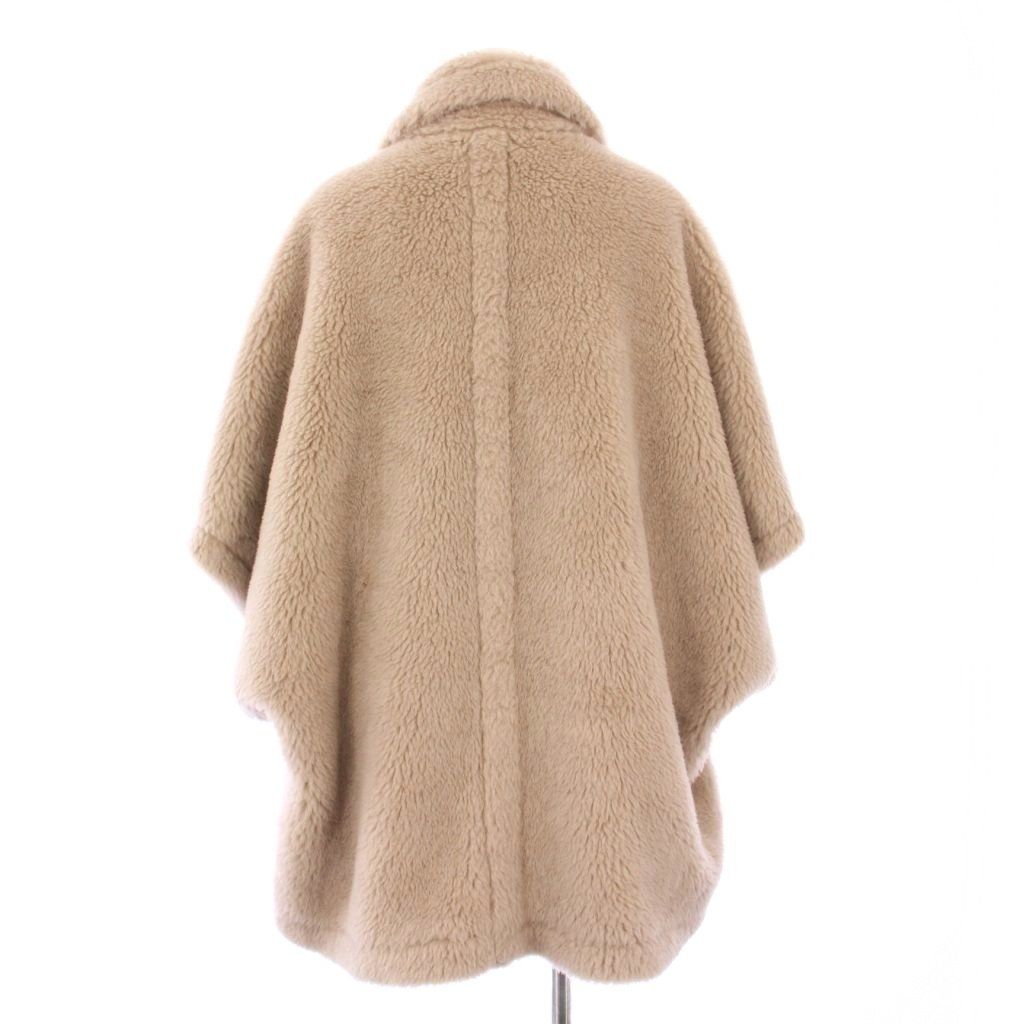 MaxMara ベージュ ポンチョ・ケープコート マックスマーラ MAX MARA 23AW TEBE テディベア ポンチョ ケープ