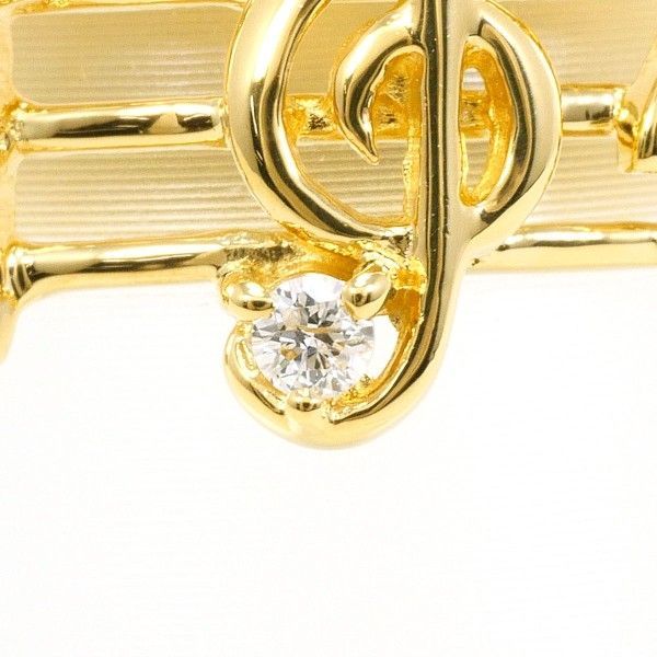 K18YG リング ring 指輪 11.5号 ダイヤ 0.02 カード鑑別書 総重量約5.2g