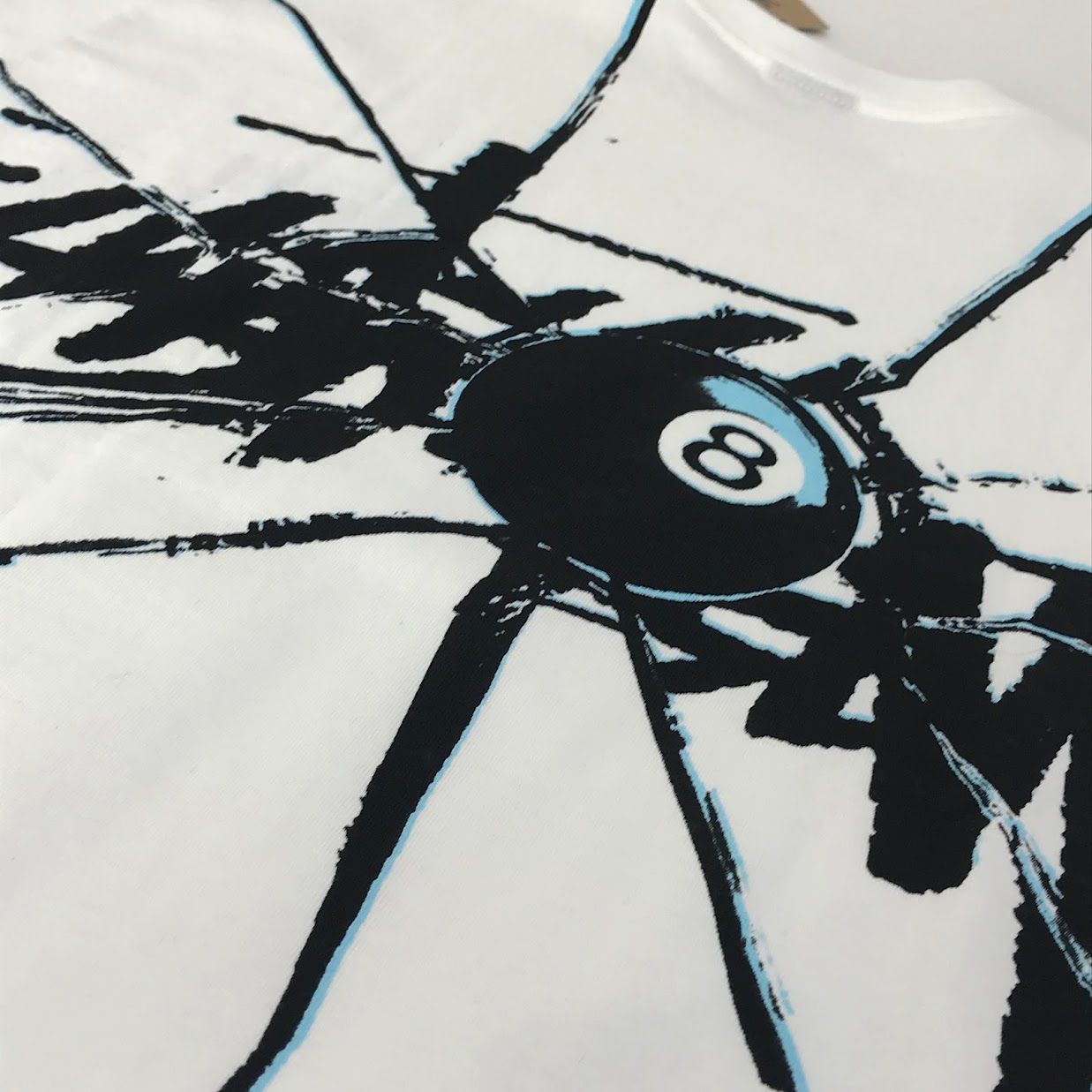 STUSSY SHATTERED TEE ステューシー BLACK M