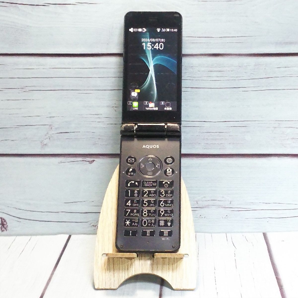 【送料無料】Softbank 601SH AQUOS ケータイ2 BLACK ブラック 本体 白ロム [訳あり] SIMロック解除済み SIMフリー 112899