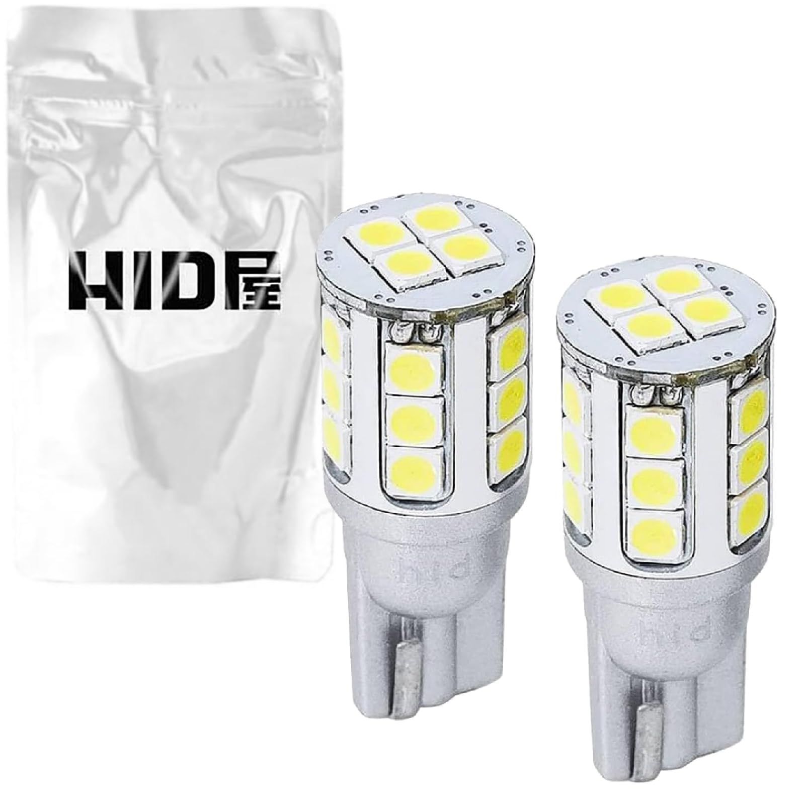 【特価商品】T10 2400lx(ルクス) HID屋 LED ポジションランプ 爆光 ホワイト 6500K 12V 2個セット