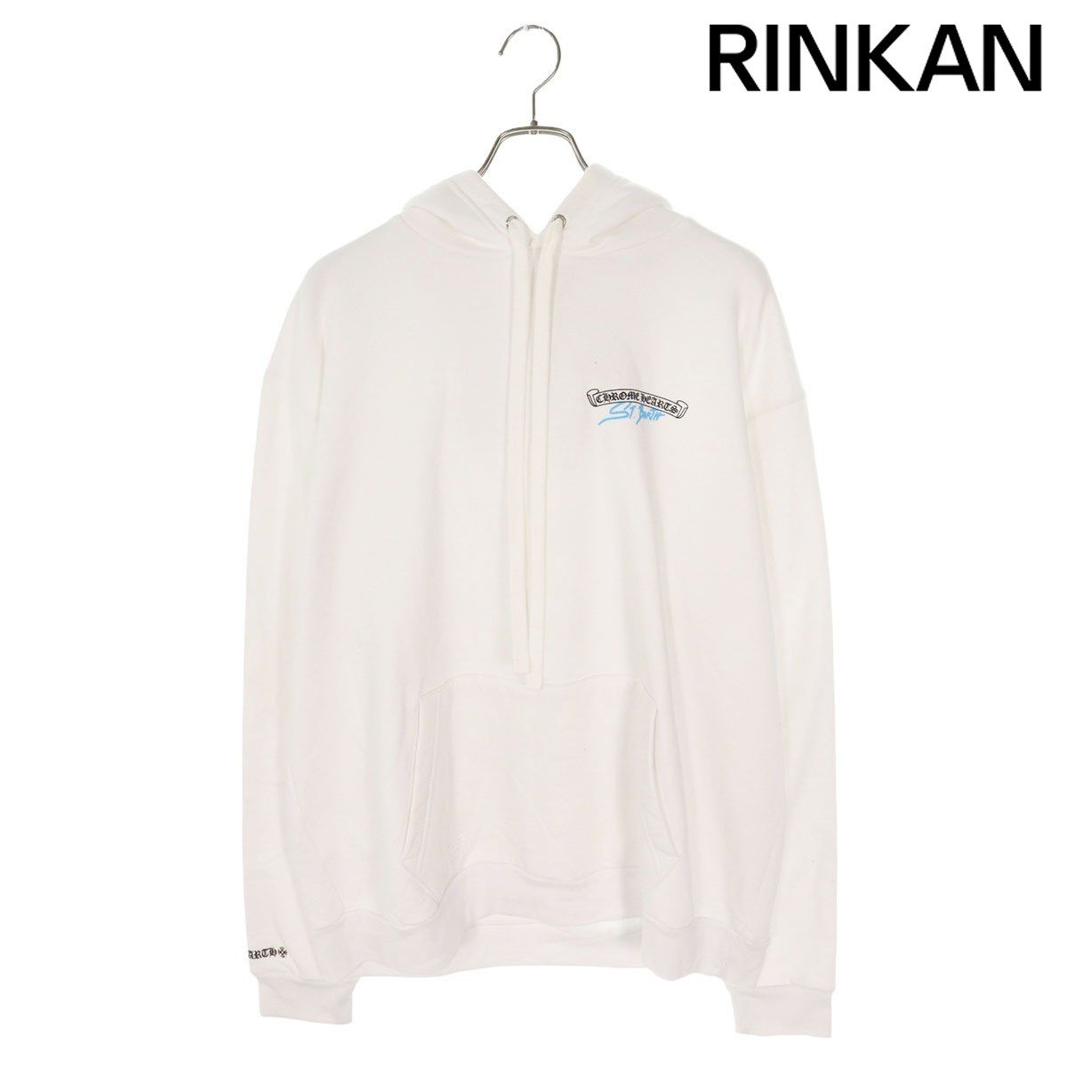 クロムハーツ  SWTSHRT PLVR LTD/プルオーバー セントバース限定バックホースシュープリントパーカー メンズ L