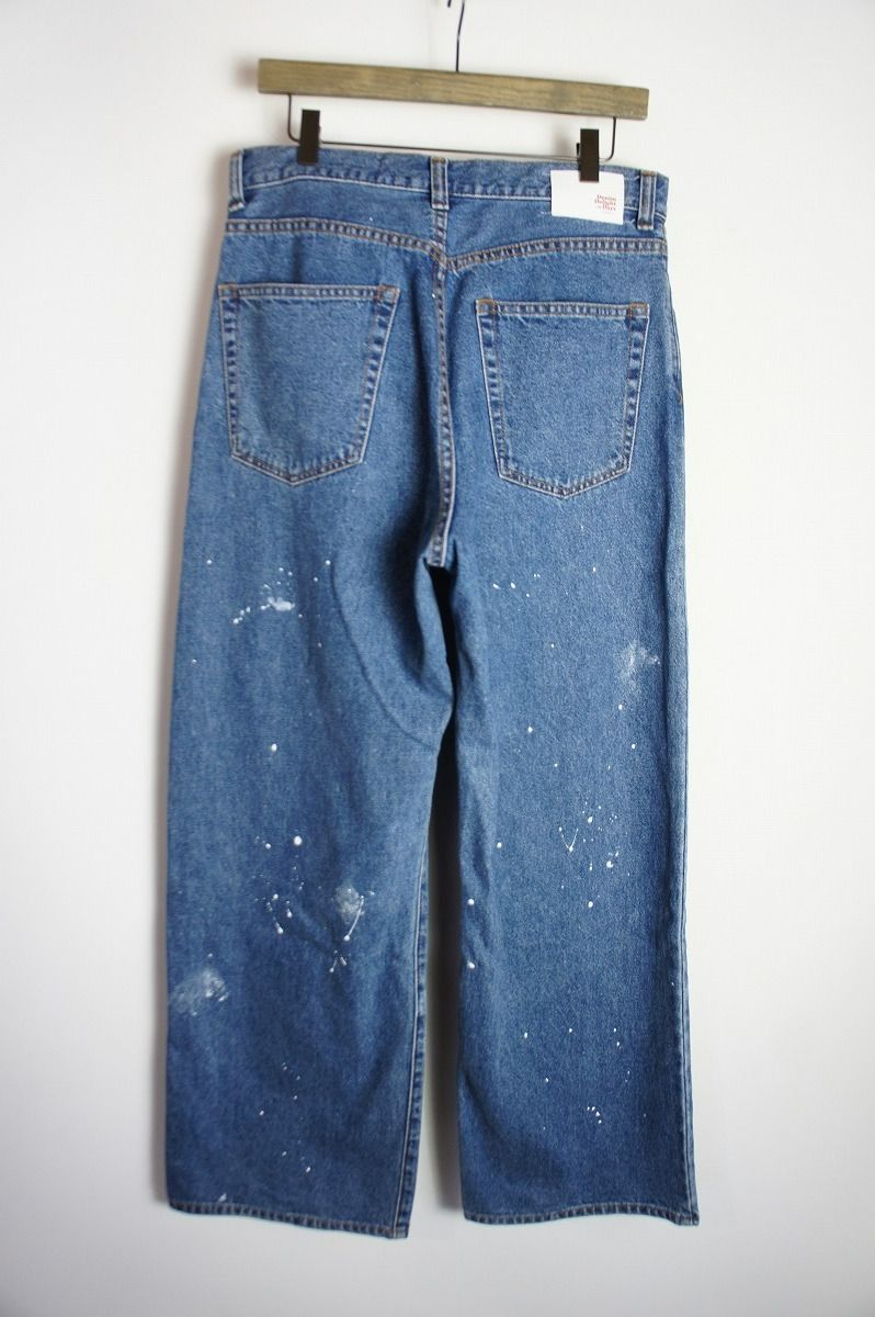 ジョンブル　DENIM DELIGHT デニムワイドジーンズ ペイント DENIM DELIGHT DAYS】デニムワイドジーンズ | ジョンブル公式