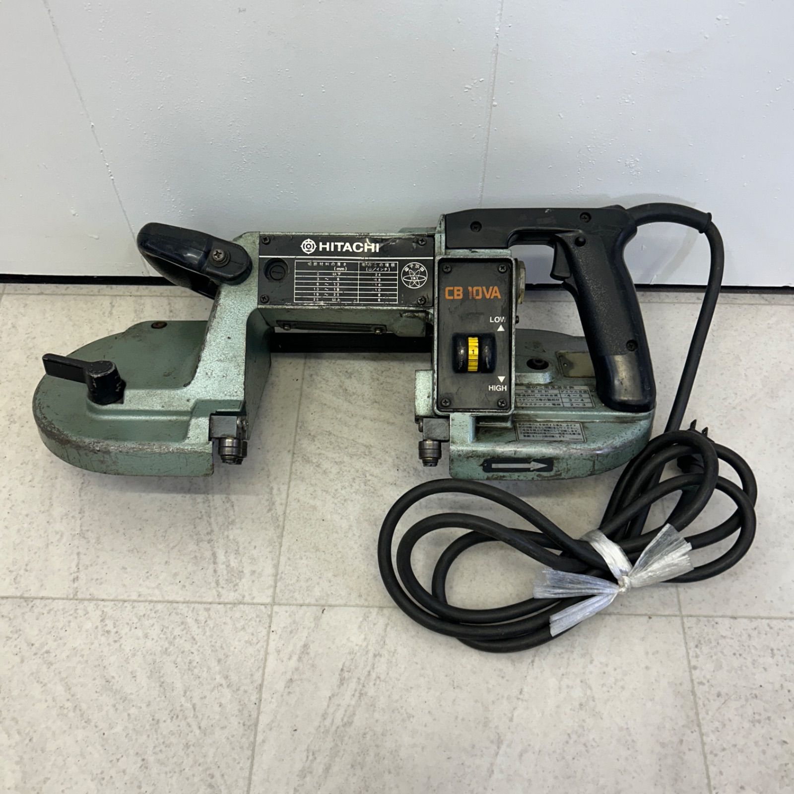 HITACHI 日立工機 100mm ロータリバンドソー CB10VA 切断機 電動工具 DIY 100V 即日発送