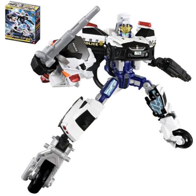 O タカラトミー トミカ ジョブレイバー TJBDX ユナイトポリスブレイバー パトロールカー&白バイ 合体セット おもちゃ 3歳 男の子 玩具 ごっご遊び 室内遊び ギフト プレゼント 誕生日 お祝い 贈り物 ブラックフライデー クリスマス