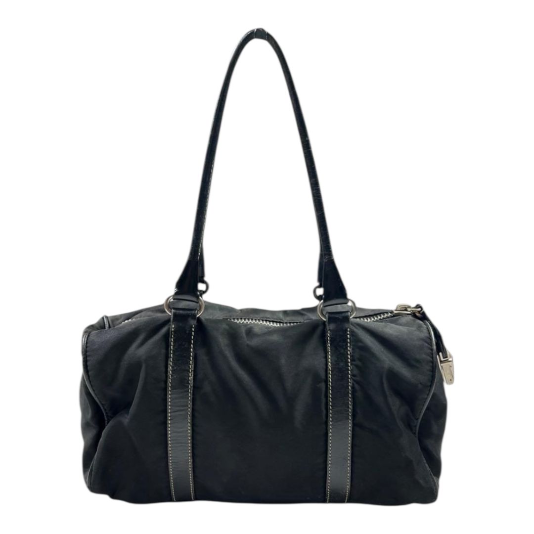 PRADA プラダ ミニボストンバッグ ボストンバッグ ショルダーバッグ ハンドバッグ ボーリングバッグ 三角プレート 白タグ