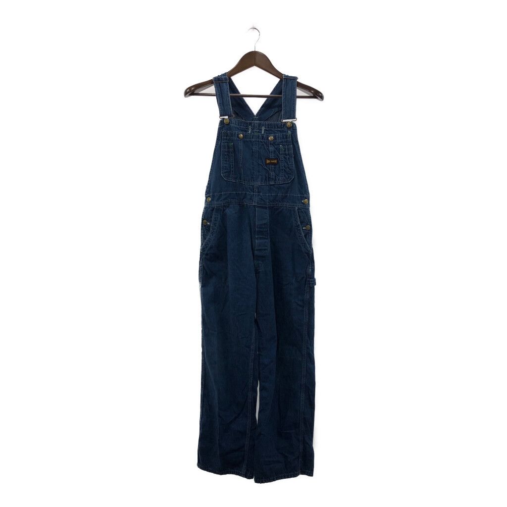 50年代 BIG SMITH ビッグスミス デニムオーバーオール アメカジ  ヴィンテージ ブルー (メンズ W33相当) 中古 古着 P1644