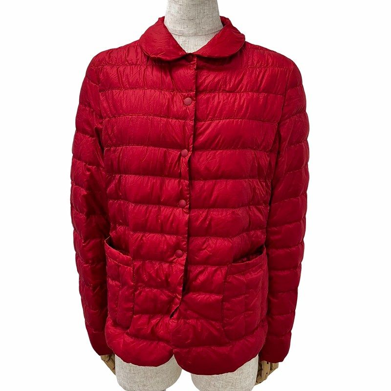 ユニクロ イネス ダウンジャケット フード ジップアップ 長袖 L