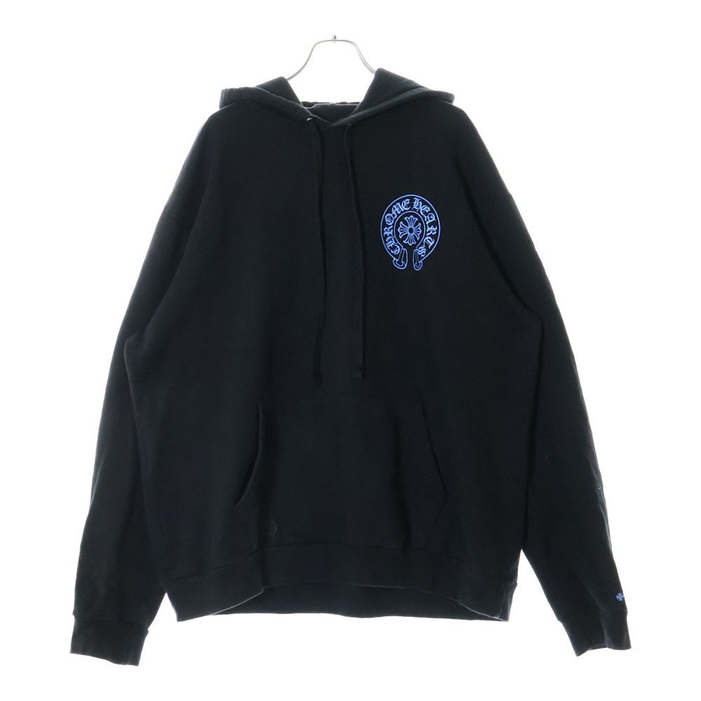 希少◆CHROME HEARTS◆オンライン限定 パーカー ブラック/ブルー CHROME HEARTS (クロムハーツ) WWW.CHROMEHEARTS.COM HOODIE