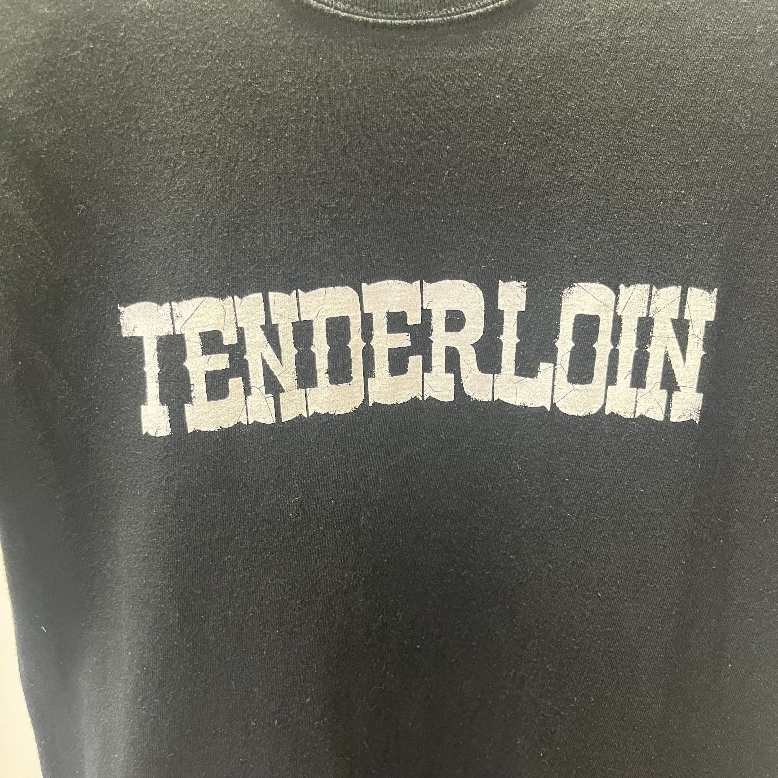 ○テンダーロイン TENDERLOIN センス別注ロゴプリントTシャツ / S