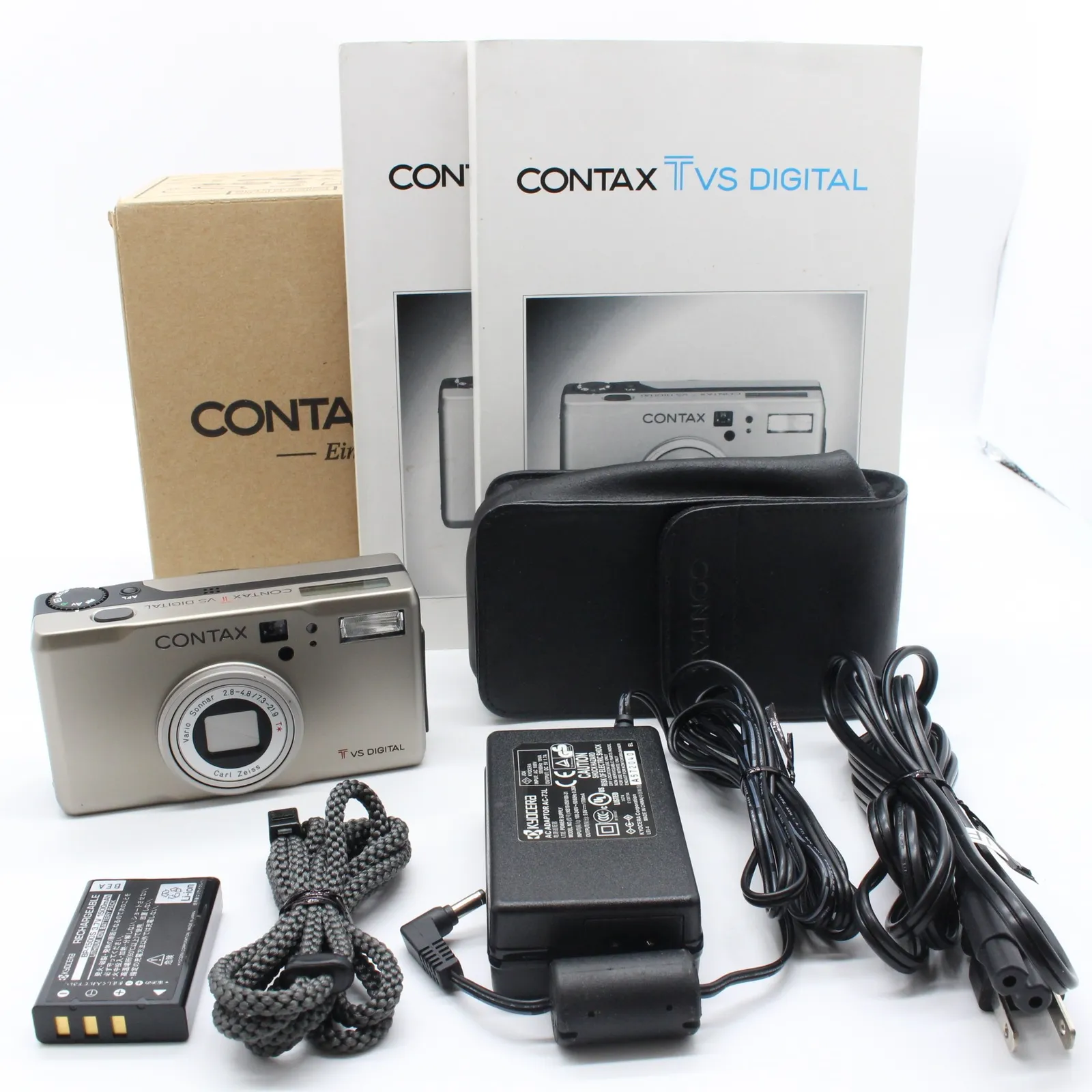 極美品！CONTAX コンタックス TVS DIGITAL 付属品満載♪ 中古】CONTAX コンタックス Tvs DIGITAL チタンブラック