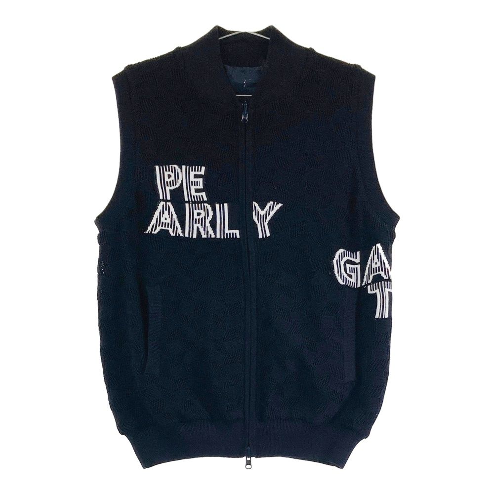 サイズ 5 PEARLY GATES パーリーゲイツ 2025年モデル リバーシブルジップベスト メッシュ ネイビー系 240101537314 ゴルフウェア メンズ ストスト
