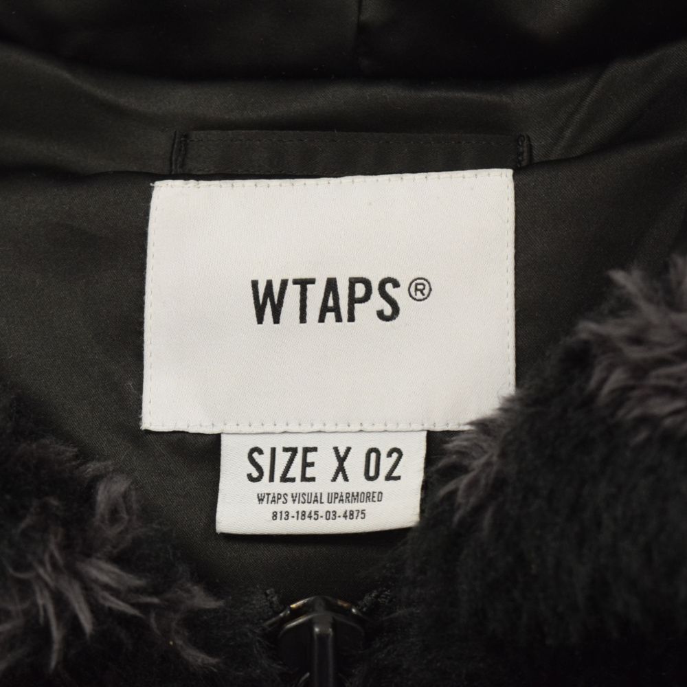 WTAPS (ダブルタップス) 19AW REVENANT JACKET MODACRYLIC FUR フーテッド ジップアップファージャケット  ブラック 192TQDT-JKM02 - メルカリ