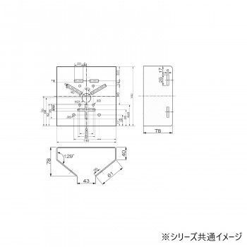 バレット型カメラ用ポール取付金具