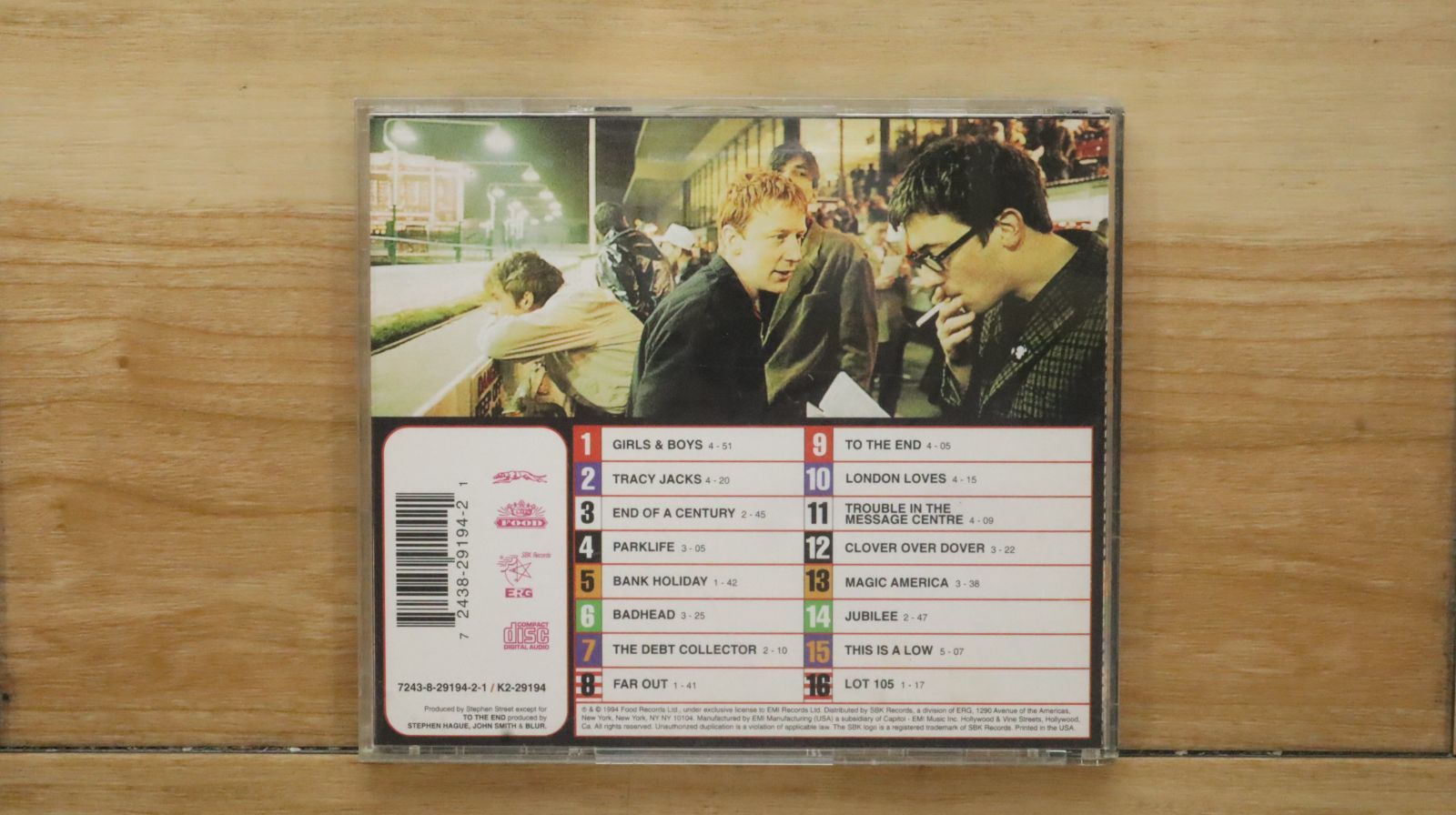 中古CD☆BLUR/ブラー□ Parklife 【724382919421/0724382919421